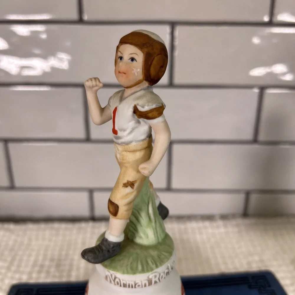 Vtg 1978 Norman Rockwell Porcelain Bell Future All American Children Series II